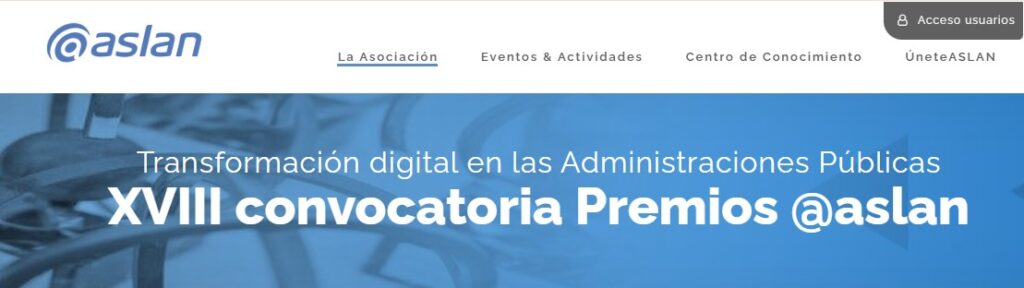 Convocatoria de los XVIII Premios @aslan
