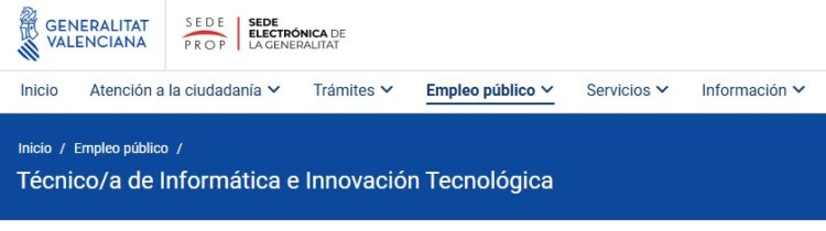 Convocatoria de Técnico/a de Informática e Innovación Tecnológica en Enguera