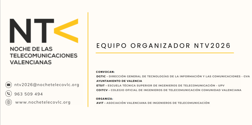 Forma parte de uno de los encuentros más esperados del año: la Noche de las Telecomunicaciones 2026.