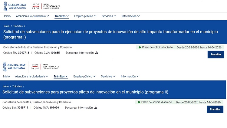 Subvenciones abiertas para proyectos de innovación