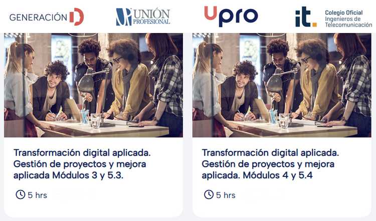 Formación presencial en Transformación Digital Aplicada día 16 de mayo