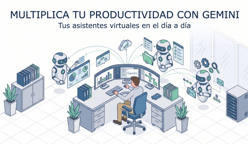 Curso 100% subvencionado: Productividad Personal con Gemini, Notebook y recursos IA multimedia de Google.